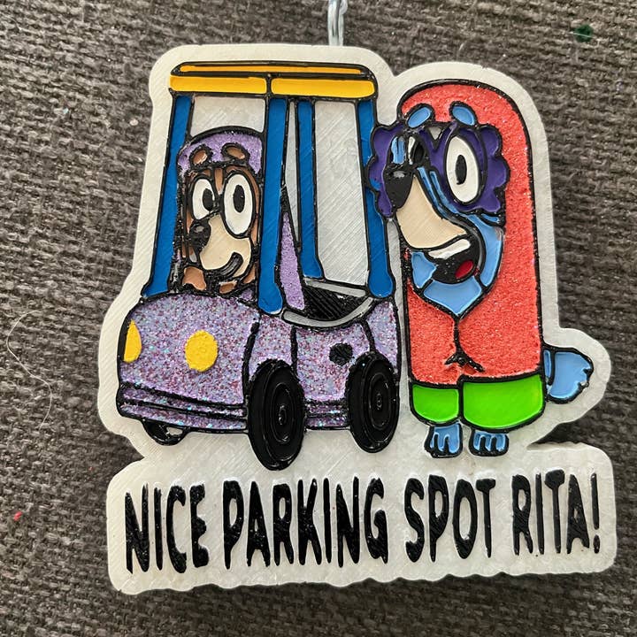 Parking spot car freshie for wholesale by Cup Culture