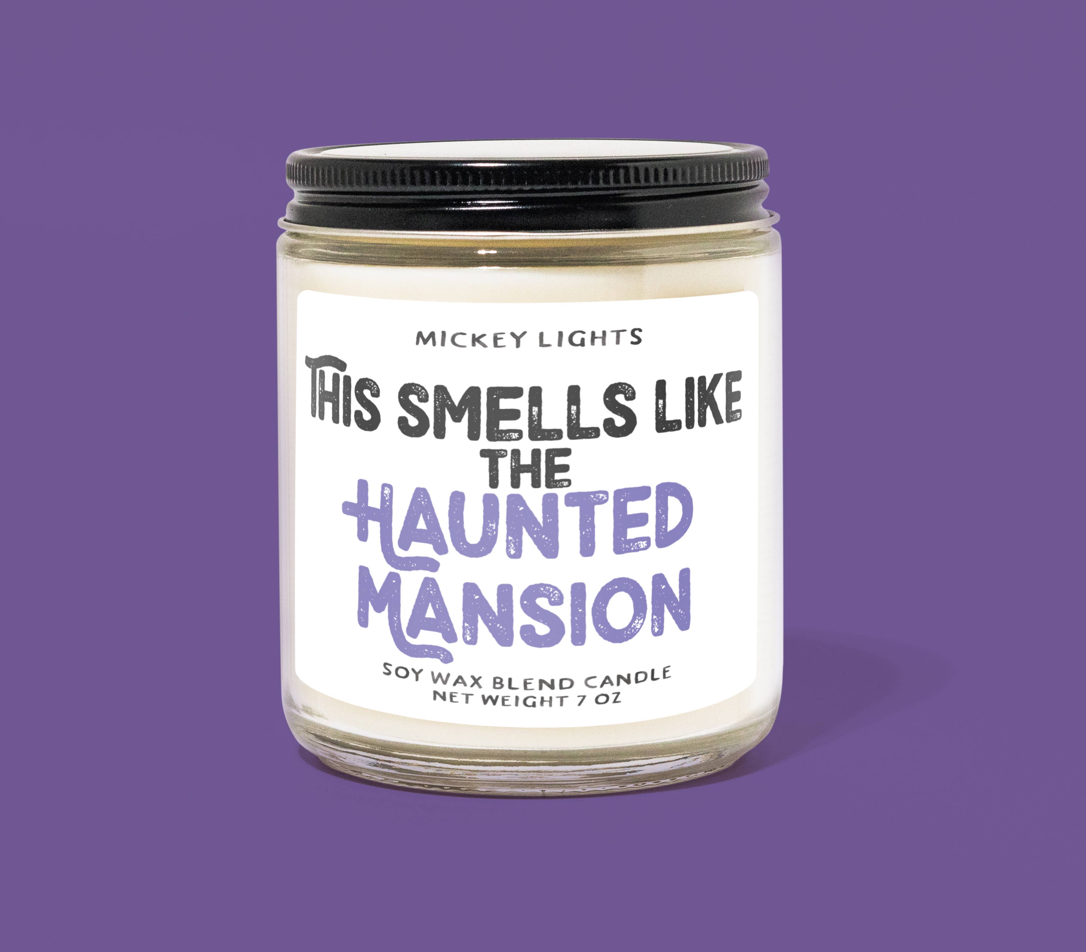 Theme Park Candles - Wholesale Jar/Filled Candle - The Haunted Mansion | 7 oz Soy Blend Candle0