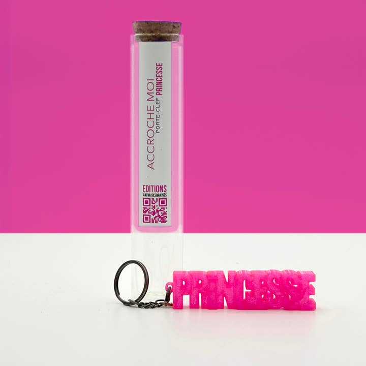 Sleutelhanger met boodschap – PRINSES voor wholesale door MauvaisesGraines