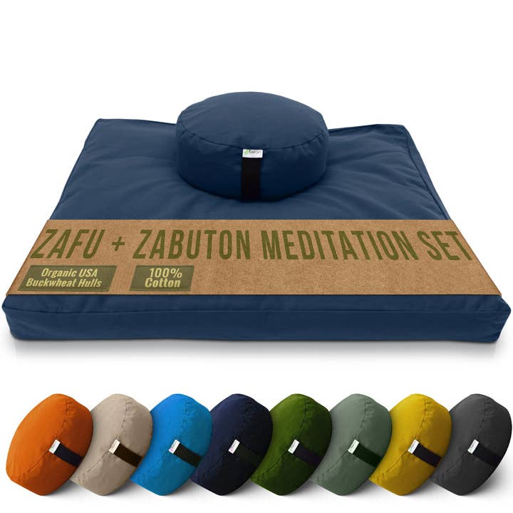 Bean Products - Wholesale Meditation Supplies - Zafu + Zabuton Meditation Cushion Set - Cotton ..Made in USA8