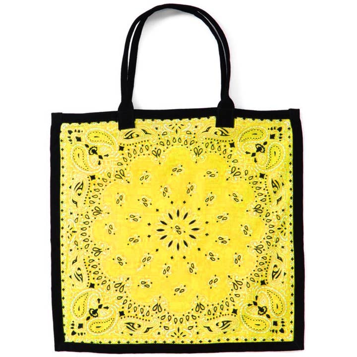 Raj Trading & Imports (USA) Inc. - Wholesale Tote bag – Women's - Bandana Cotton Tote Shoppers Assorted6