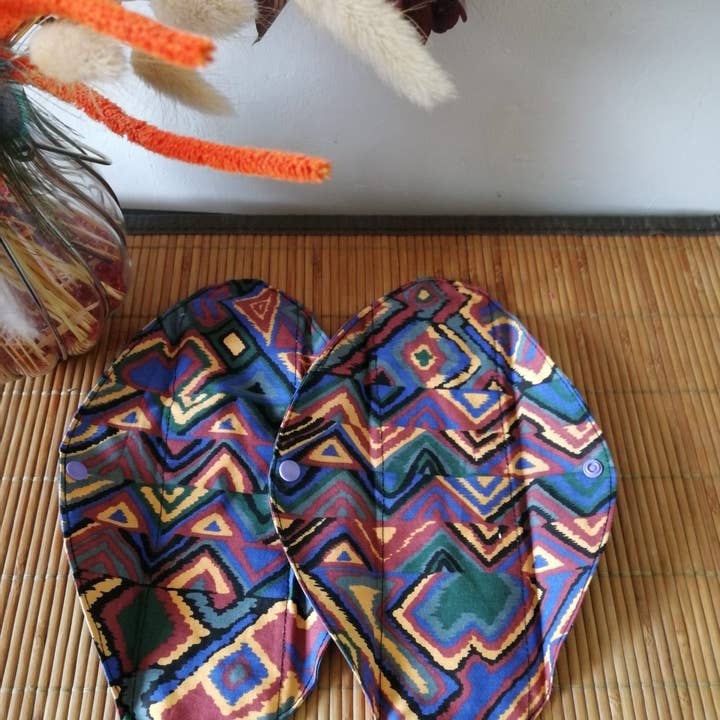 Funnycreation - Vente Serviettes de table en tissu - Serviettes hygiéniques jour ethnique1