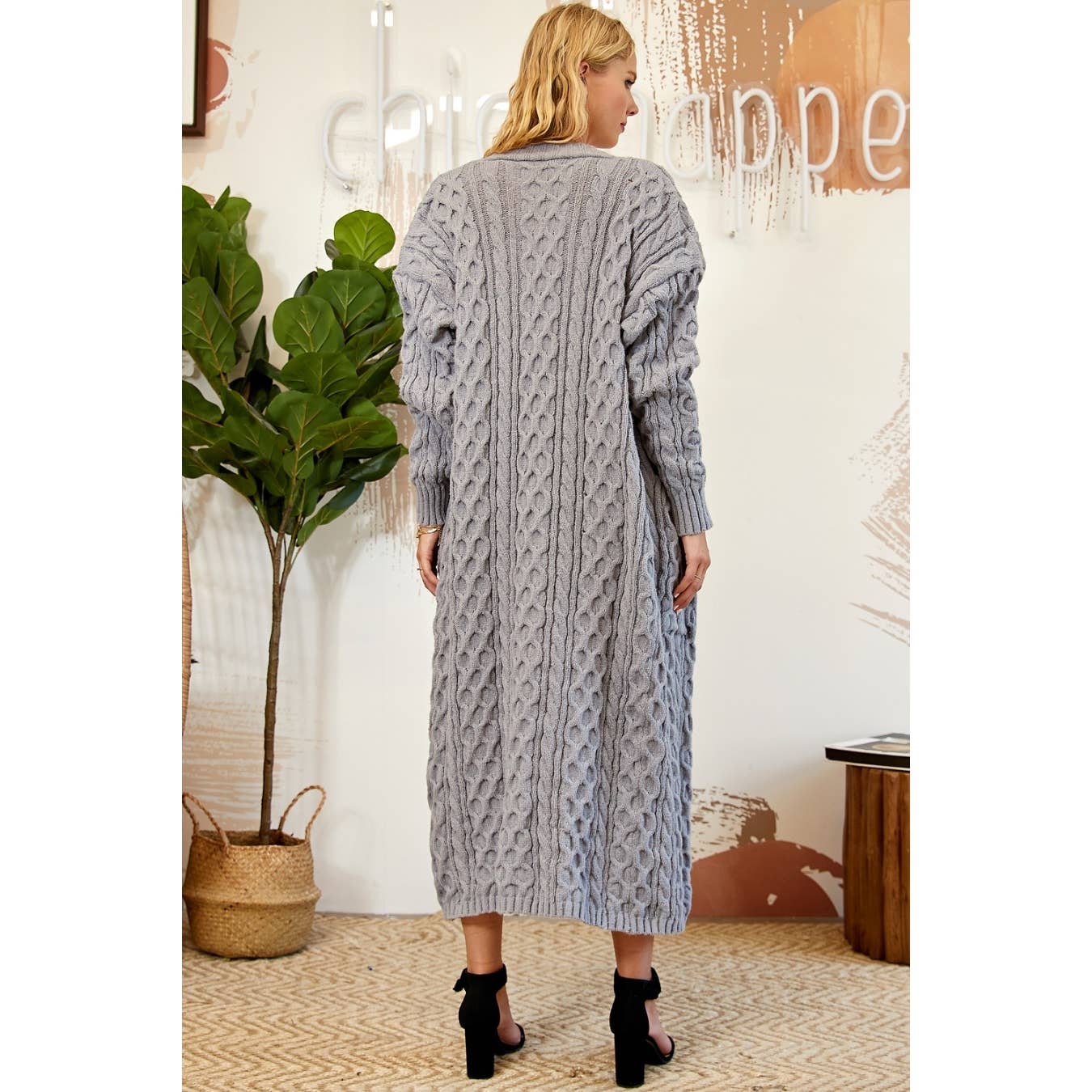 Sweet Generis – Großhandel Strickjacke – Damen – LANGE OFFENE STRICKJACKE6