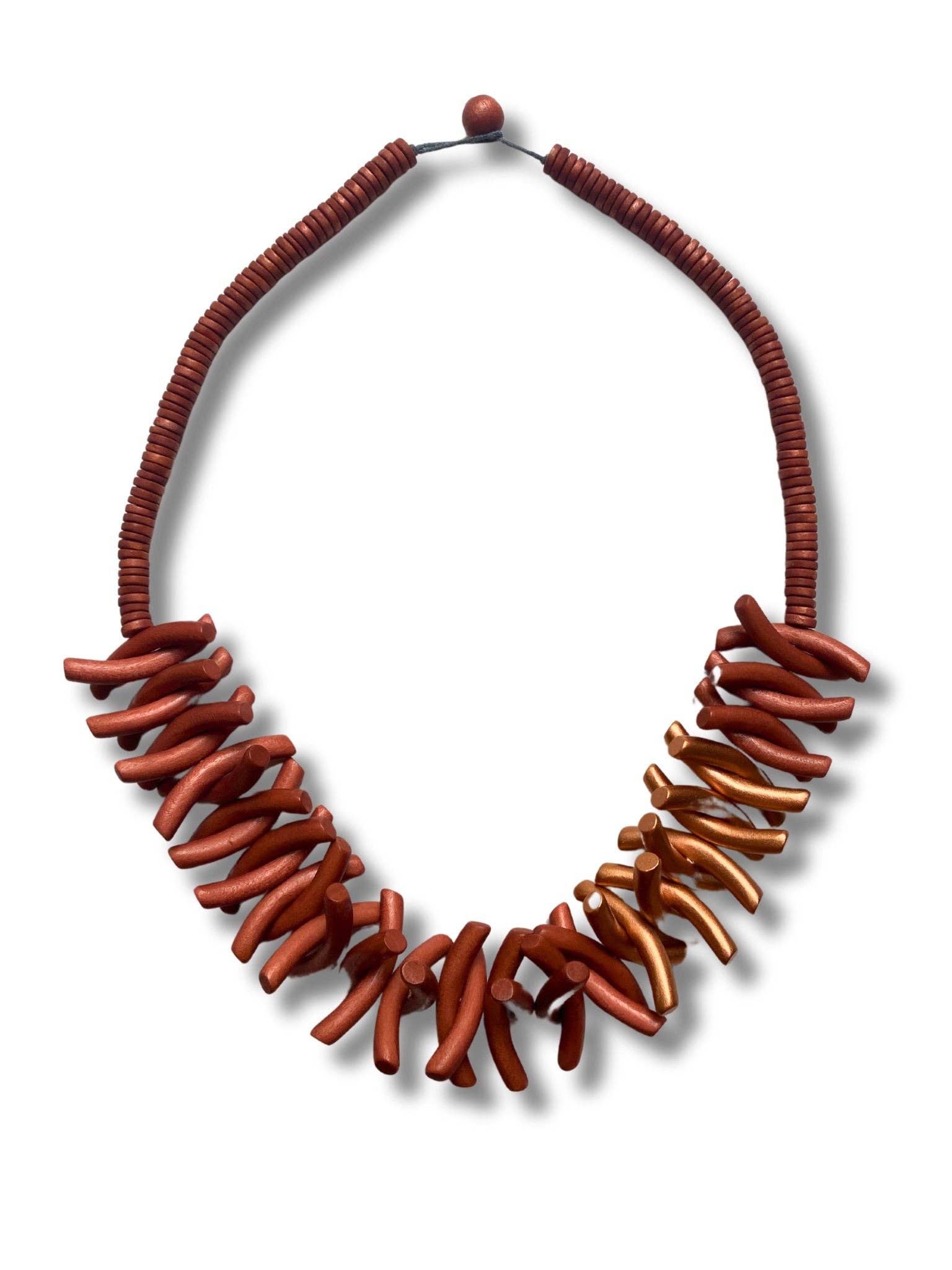 Bijondo - Wholesale Beaded/Pearl Necklace - Vinca Wood Necklace2