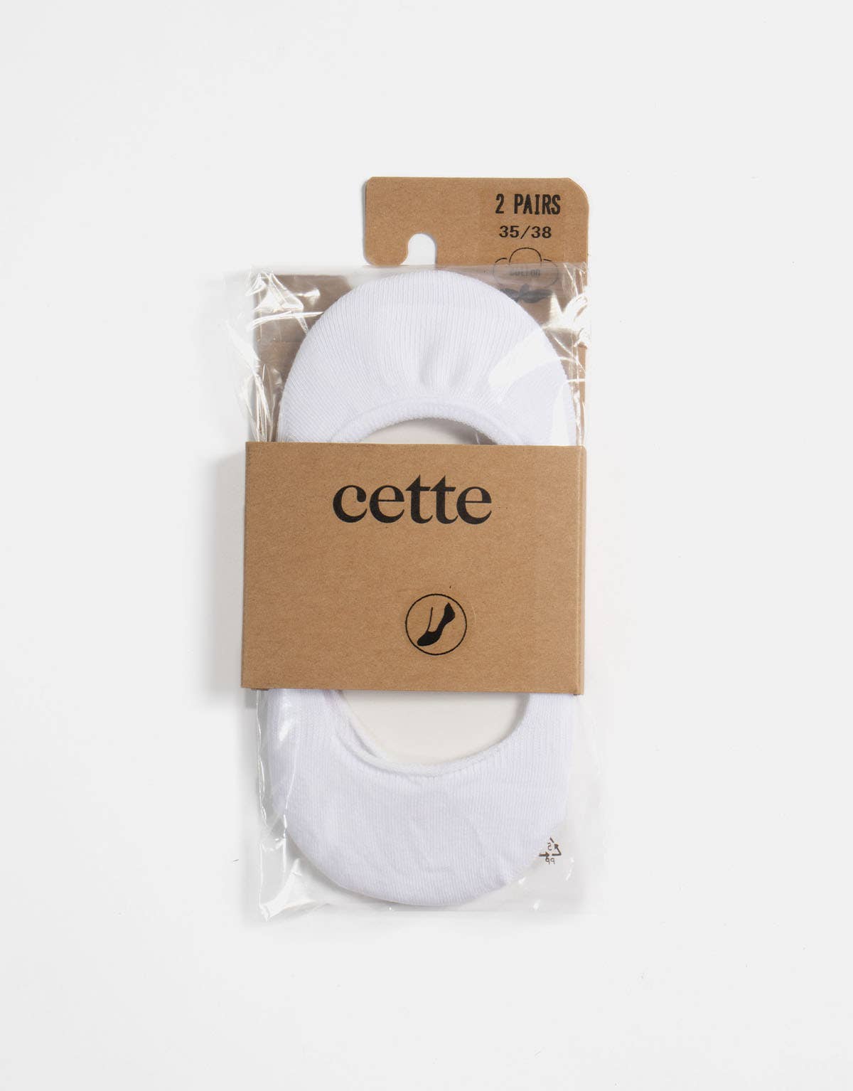 Cette - Wholesale Socks - Women's - Pack 2 Pairs Footies, Cotton Invisible Socks8