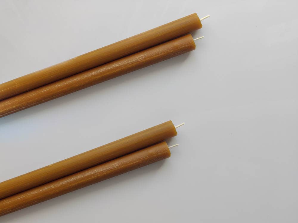 korys - Wholesale Tapered Candle/Candlestick - Cylindrical Beeswax Candles 2 pcs.2