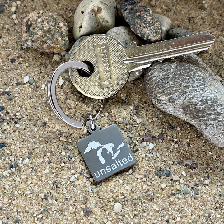 Unsalted Keychain for wholesale by My Captured Journey