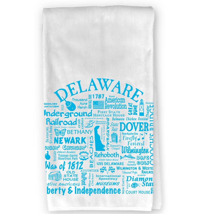 The Buffalo Works - Wholesale Tea Towel - Delaware Destination Kitchen Towel - Where Life Takes You3