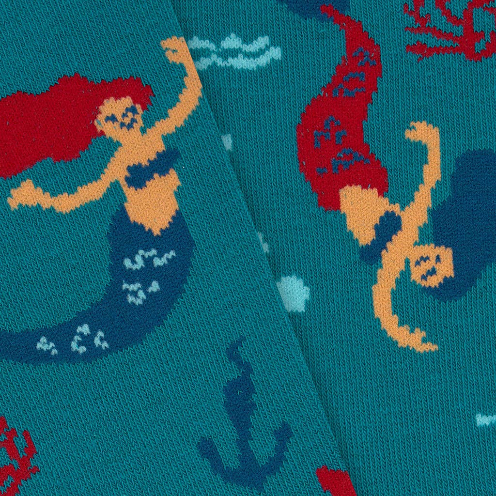 KYLIE CRAZY – Meias - Crianças por atacado – Meias de algodão para crianças, resistentes e divertidas. Pequena Sereia1