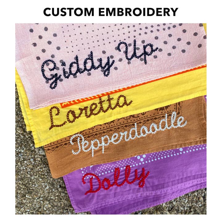 Last Chance Textiles - Wholesale Bandana - Women's - Cotton Rosey Bandana | Faded Blue