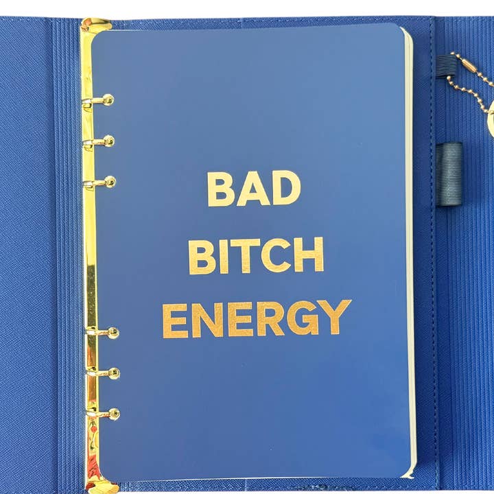 FUN CLUB - Wholesale Journal/Diary - Bad Bitch Energy Vegan Leather Journal Folio2