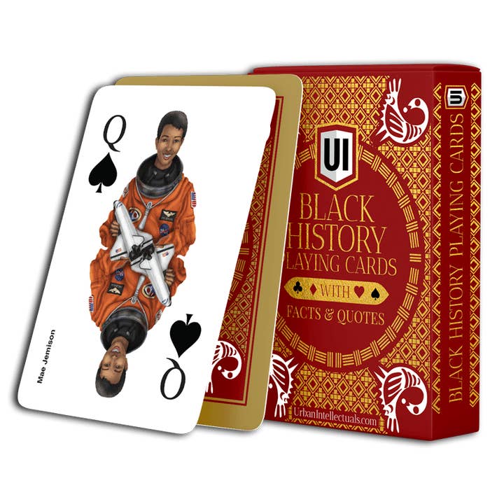 Urban Intellectuals, Inc - Wholesale Playing Cards - Black History Playing Cards w/ custom illustrations & facts10
