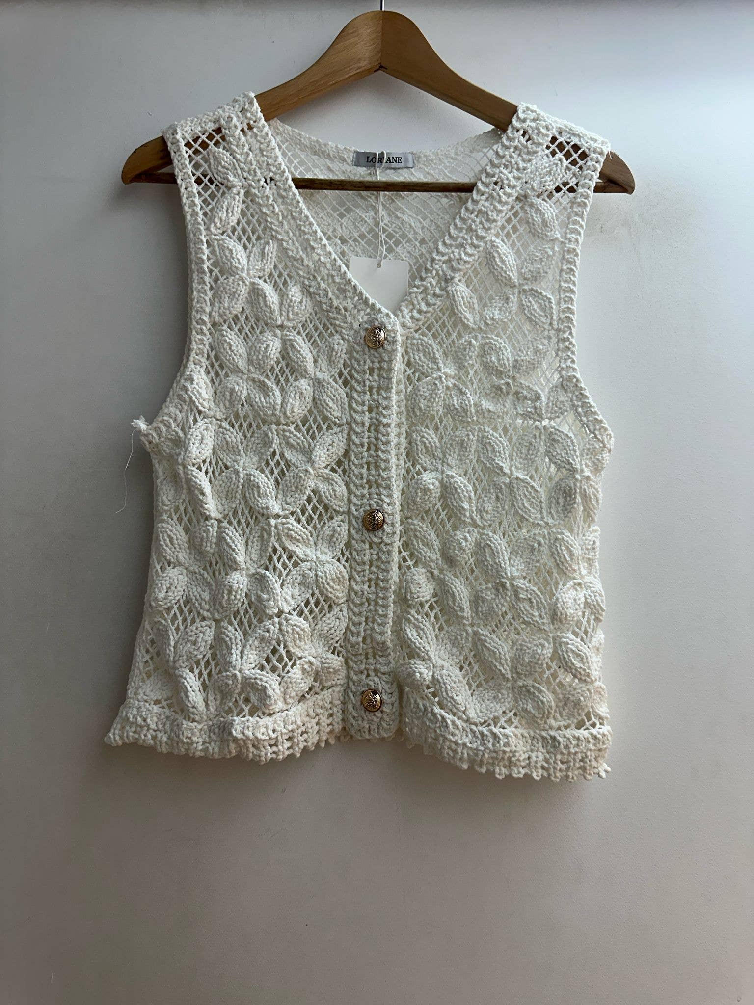 LORIANE - Wholesale Outerwear Vest - Women's - 7104 Bohemian cotton vest0