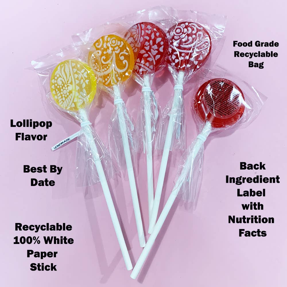 Popette of Pendulum - Wholesale Lollipop - Assorted Fruit Cream Lollipops with Vanilla Glaze Case (40)7
