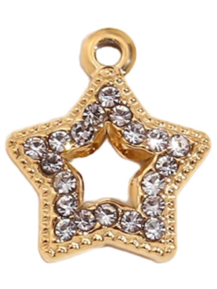 CZ Star Charm för wholesale av Sea Bones