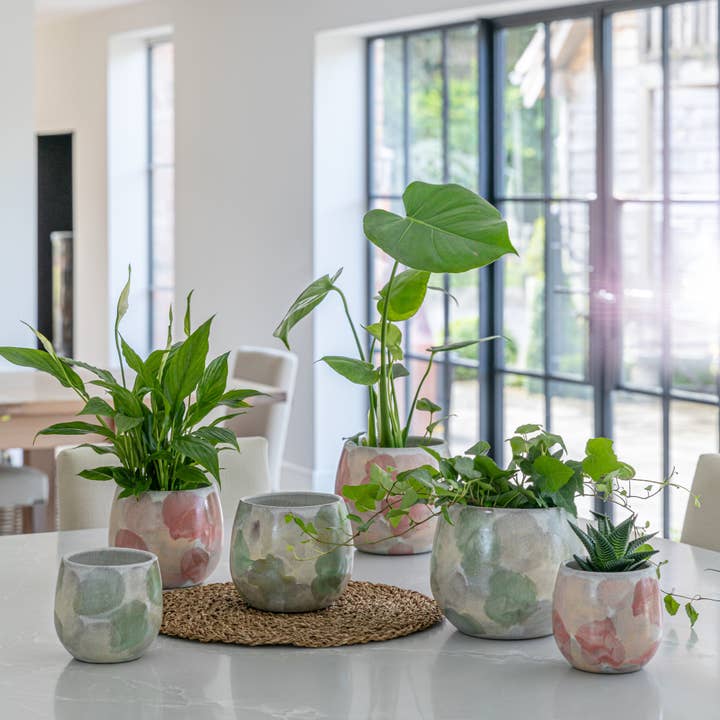 Lola Abstract Watercolour Planter 16CM for wholesale by Ivyline