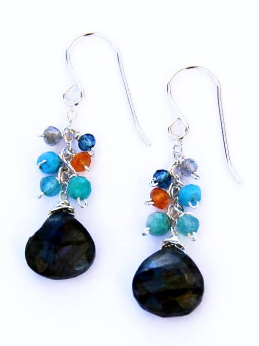 Labradorite with Mixed Rondelles on Sterling Silver for wholesale by Judy Brandon Jewelry