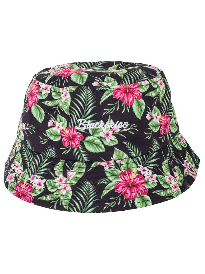Sombrero de Cubo Floral Oahu - Floral para venta al por mayor de Blackskies