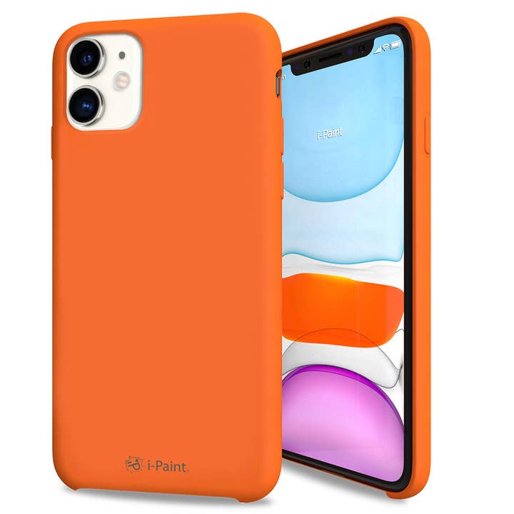 Custodia Solida Arancione - iPhone 11 - 191024 per la vendita all'ingrosso da parte di i-Paint