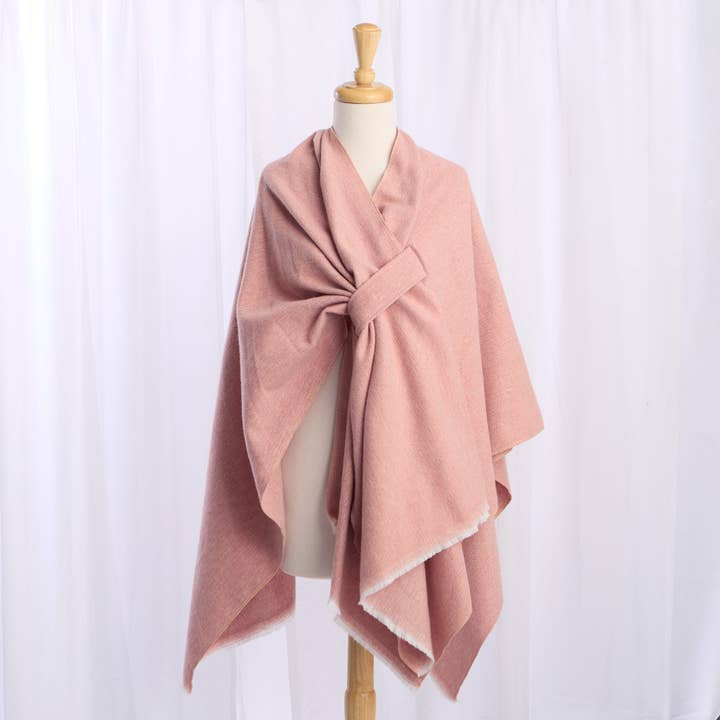 Hadley Wren - Wholesale Poncho - Women's - Blakely Ruana - Pink3