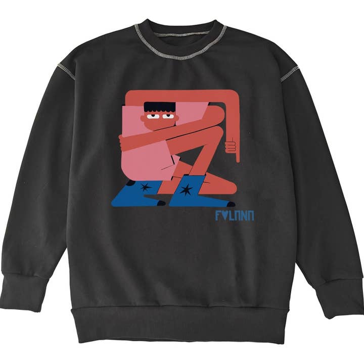 Chandail à col rond en molleton Fulana 13 pour la vente par Vonn Wall