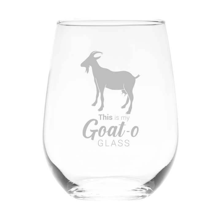 Dit is mijn Goat-O glas, steelvrij wijnglas, 500 ml. voor wholesale door C&M Personal Gifts