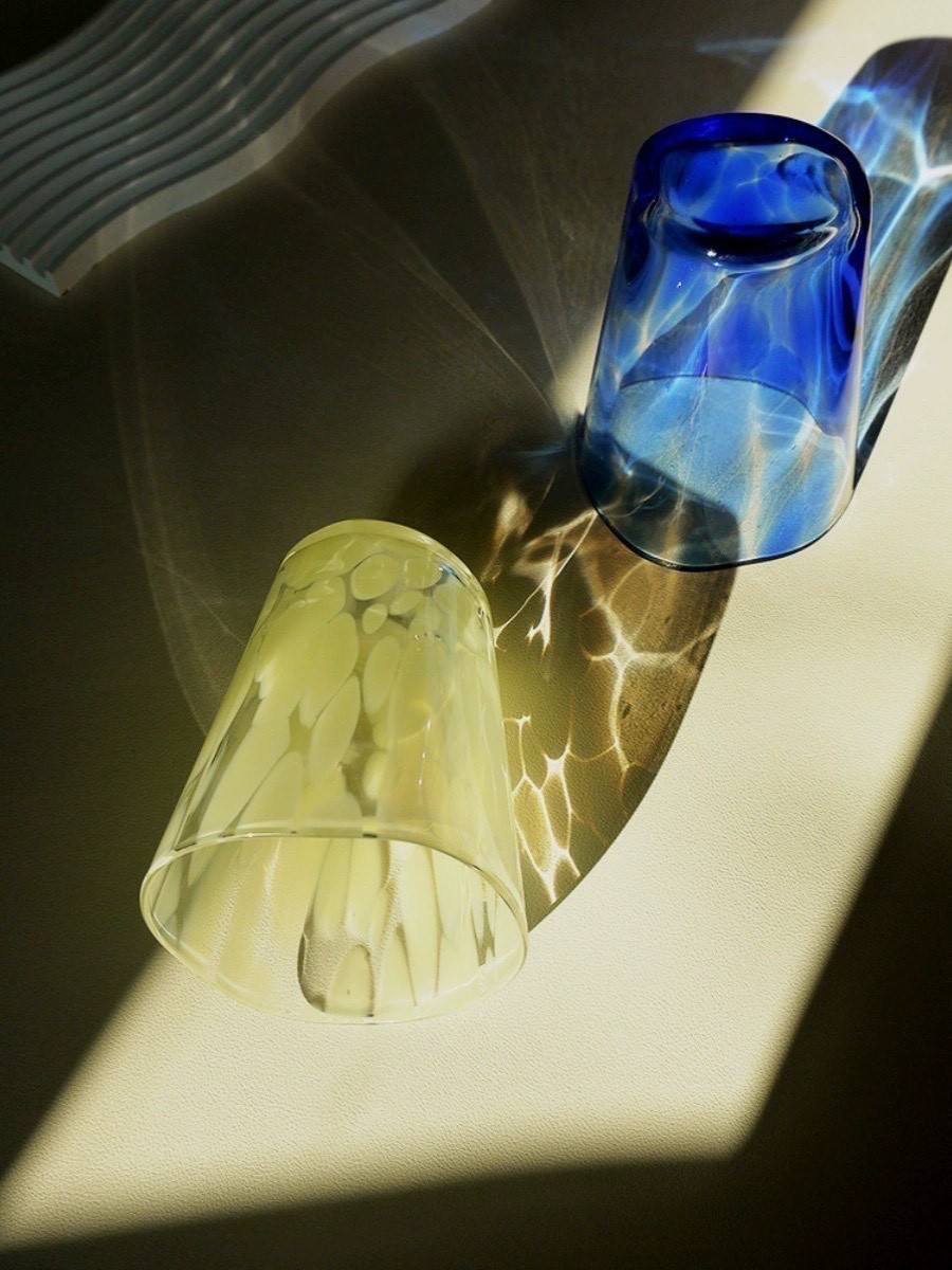 INSPECIAL HOME - Wholesale Drinking Glass/Cup - Mouth-blown Coloured Monochrome Spot Cups Case Of 1013