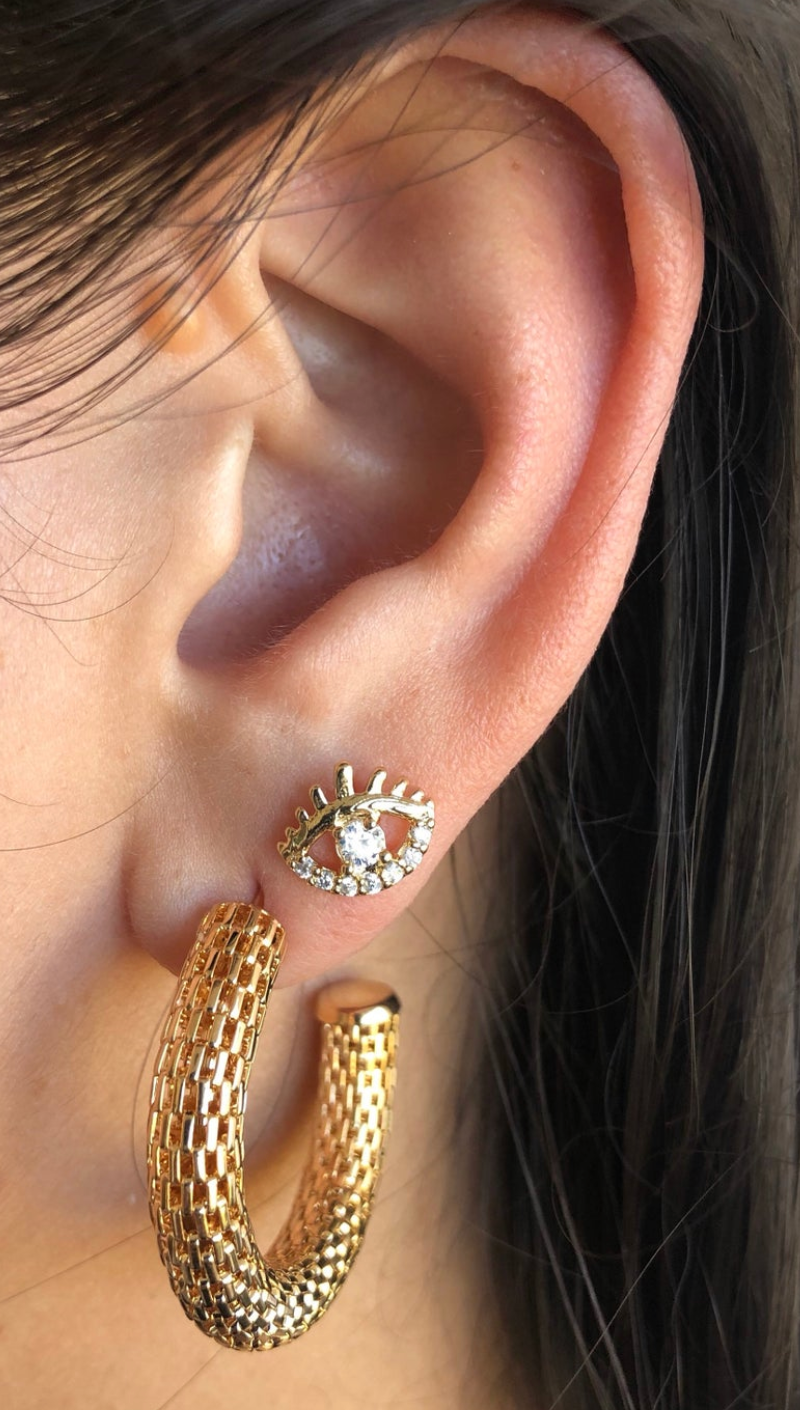 The Views & Co - Wholesale Stud/Post Earrings - Evil Eye Stud2