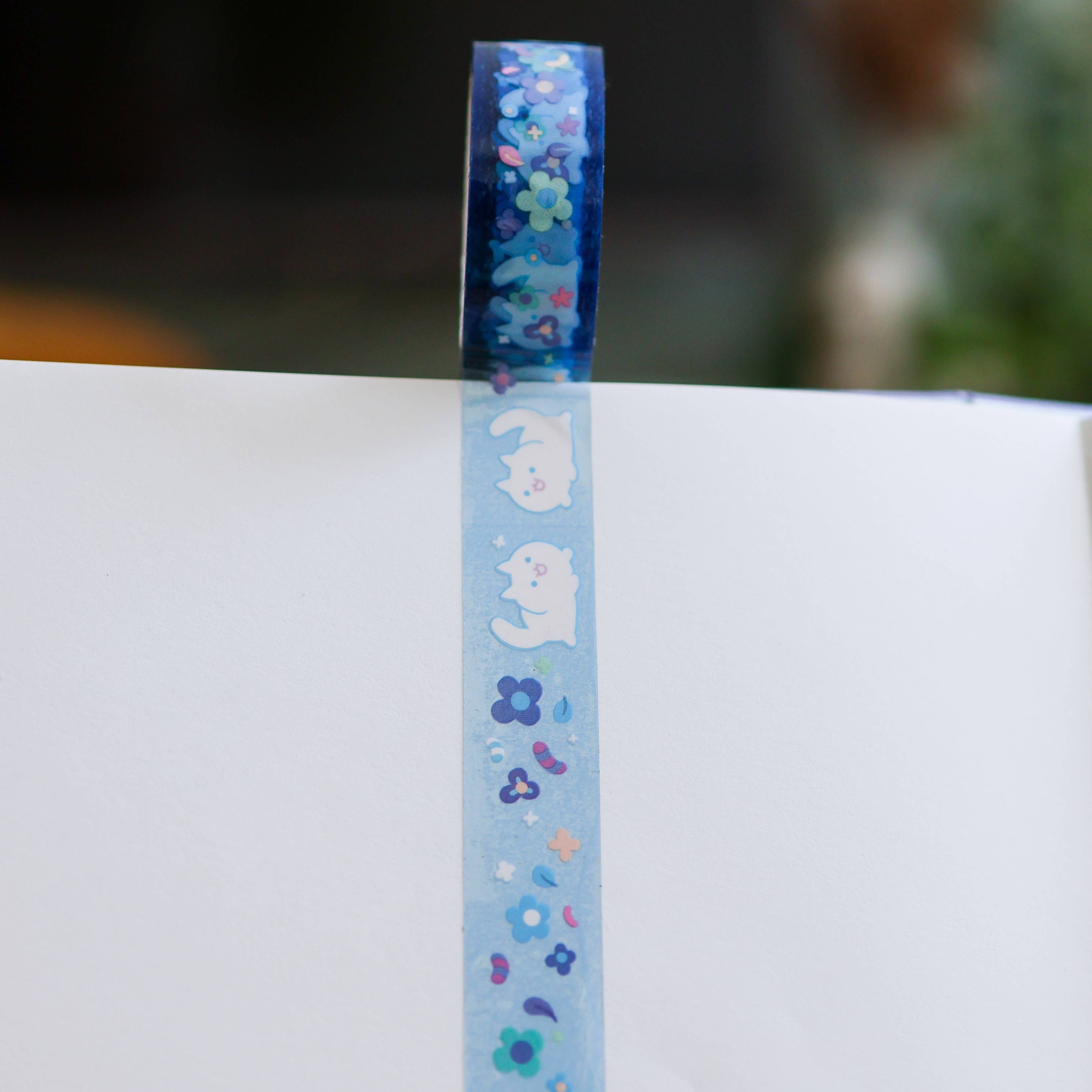Thousand Skies - Wholesale Tape - PET Tape (Transparent) Floral White Cat7