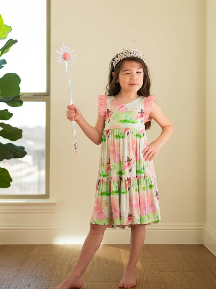 Riley & Rett - Wholesale Dress - Kids - Wicked Ruffle Sleeve Tiered Twirl