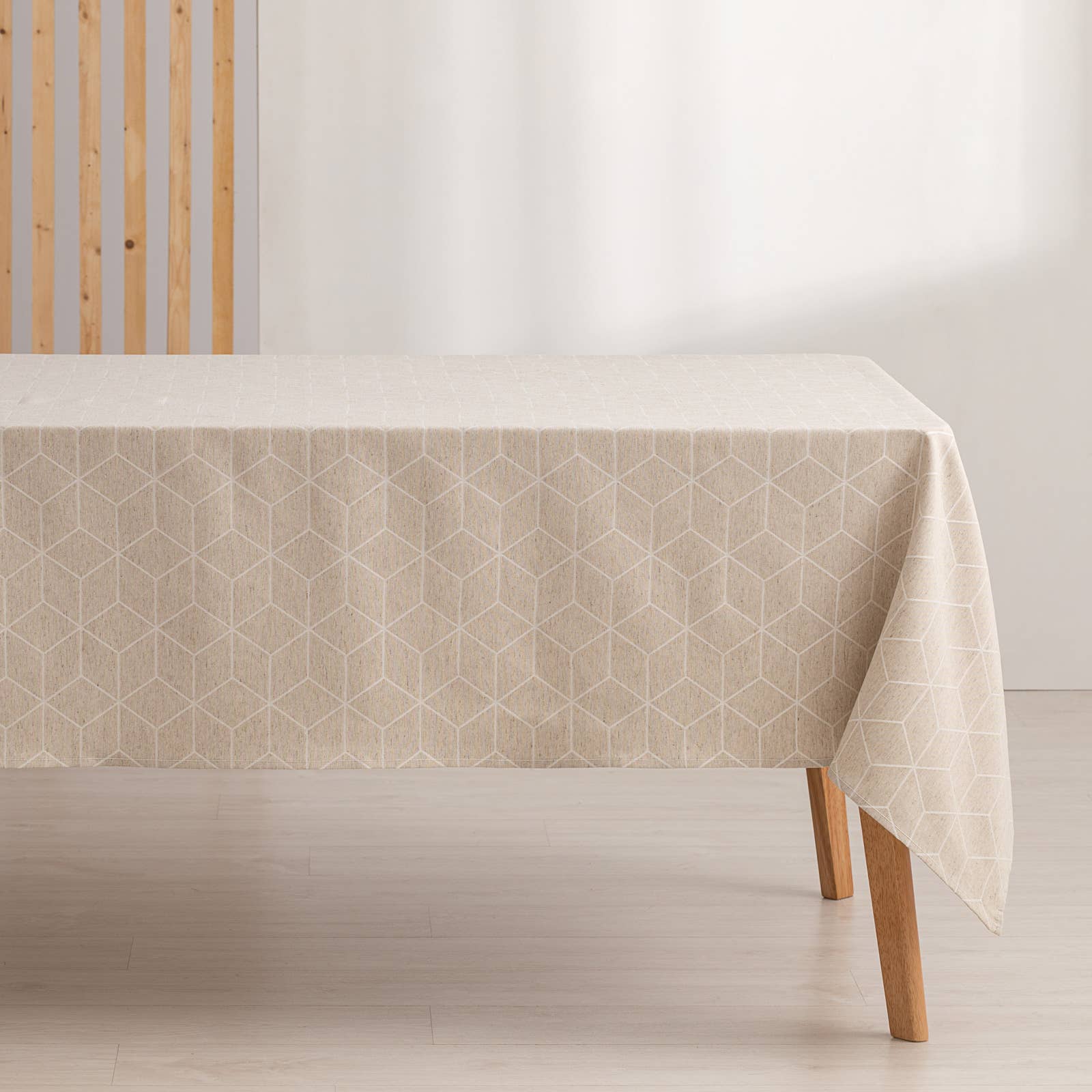 GAMUSI - Vendita all'ingrosso Tovaglie - Tovaglia impermeabile in cotone jacquard geometric LINE25