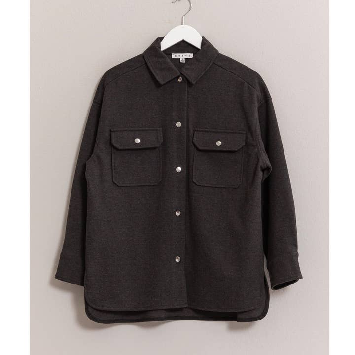 HYFVE - Wholesale Shirt Jacket/Shacket - Women's - Wool-Like Brushed Shacket0