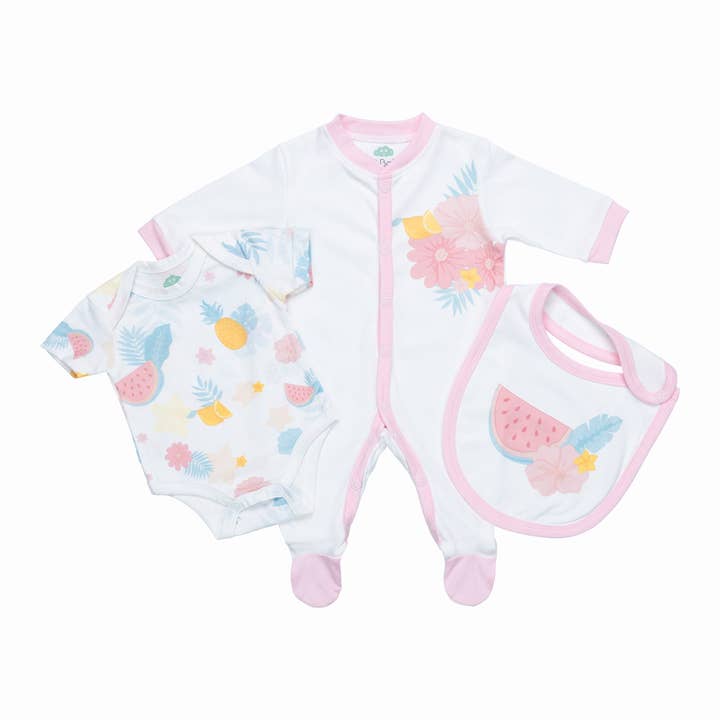 16915 - Bio - Babystrampler + Body + Lätzchen - SS 26 für den Großhandel von FS Baby