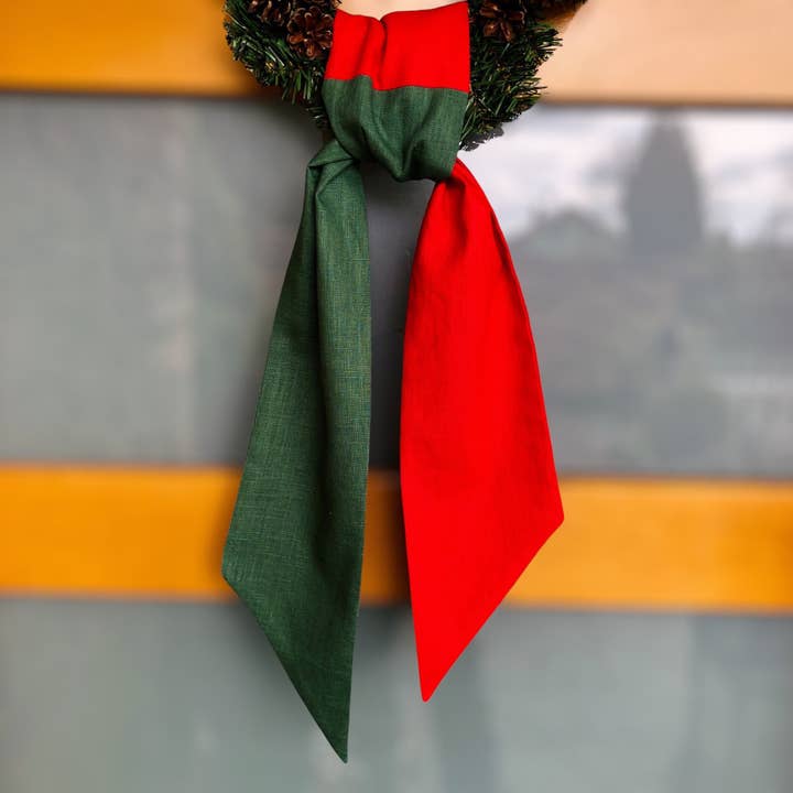 100% Premium Quality Linen Blank Wreath Sash for wholesale by Belle Linen