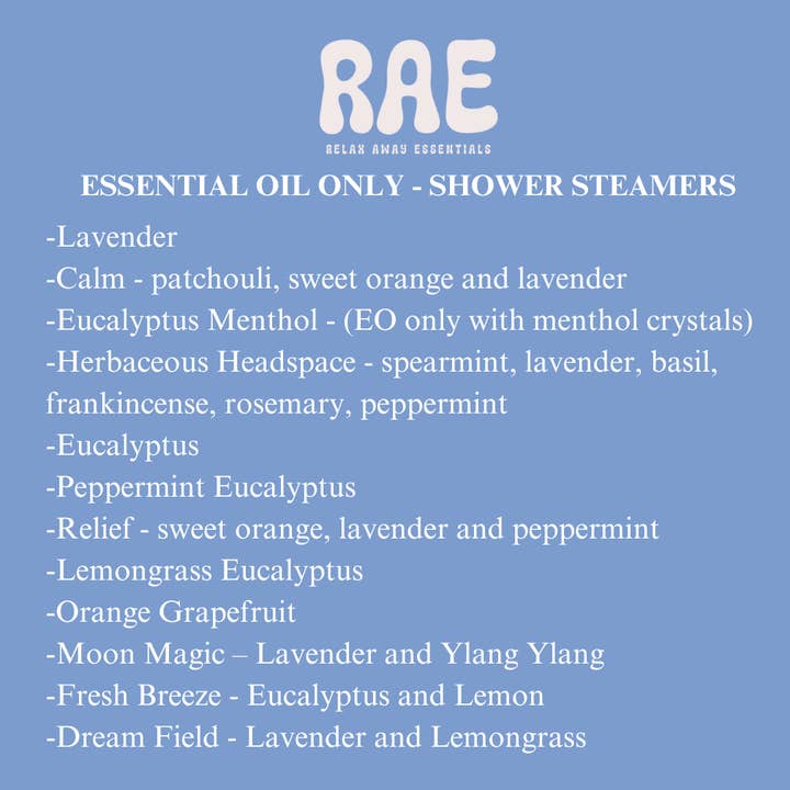 Relax Away Essentials - Vente Bombe de douche/galet bien-être pour la douche - Défroisseur à vapeur simple - Aromathérapie