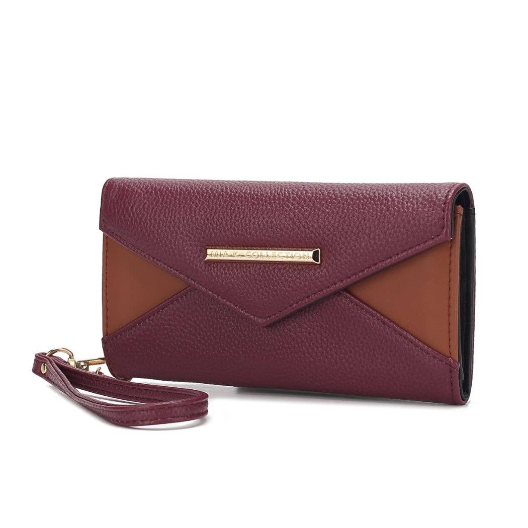 MKF Collection - Vente Tote bag – femme - Sac cabas pour femme en cuir végétalien MKF Kearny avec portefeuille21