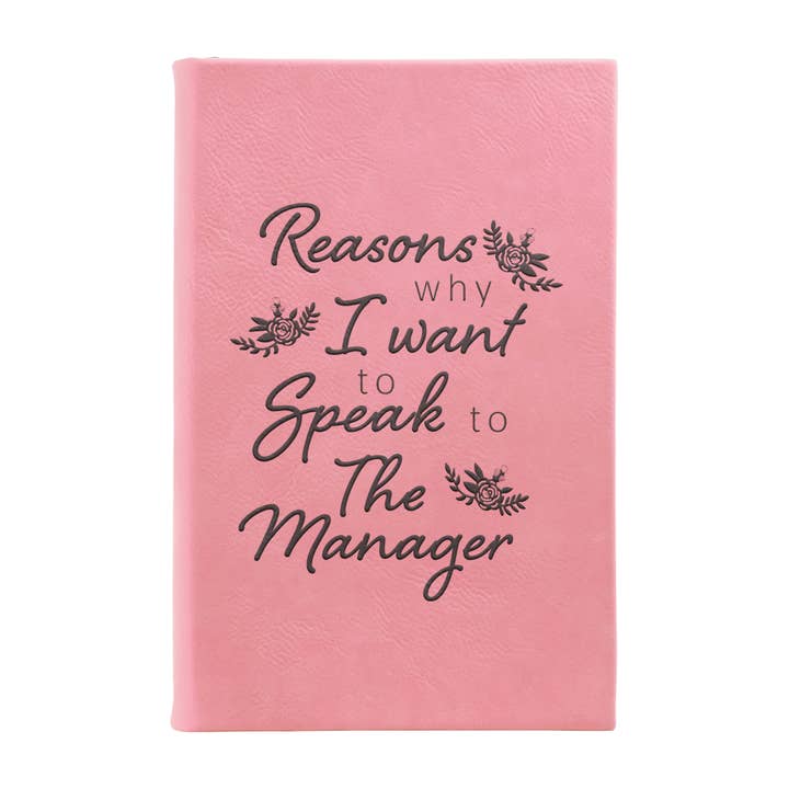 Razones por las que quiero hablar con el diario de cuero Manager para venta al por mayor de Calm Down Caren