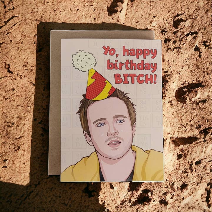 Thanks You're Welcome - Wholesale Birthday Card - Yo, Happy Birthday, Bitch! (Jesse Pinkman)