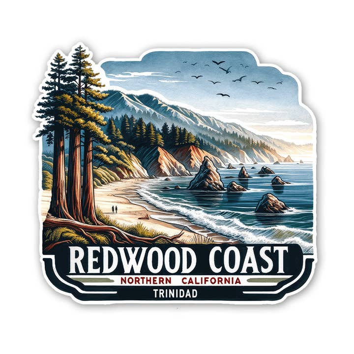 Adesivo Trinidad - Costa di Sequoie per la vendita all'ingrosso da parte di Sticker Atlas