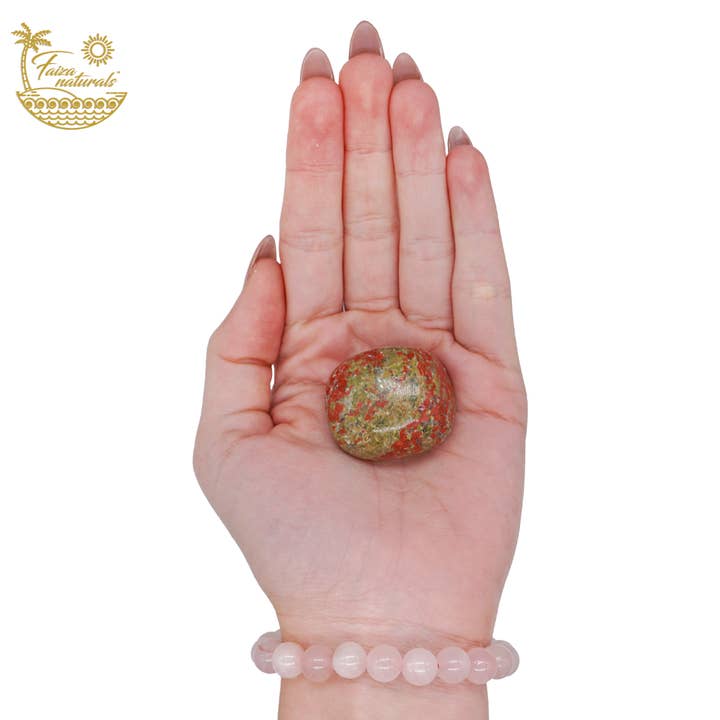 Faiza Naturals - Wholesale Spiritual Stone/Crystal - Unakite Tumbled Crystals in Bulk2