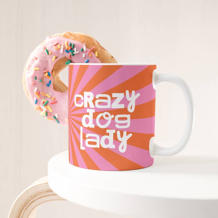 Tazza Crazy dog lady per la vendita all'ingrosso da parte di Molly's World