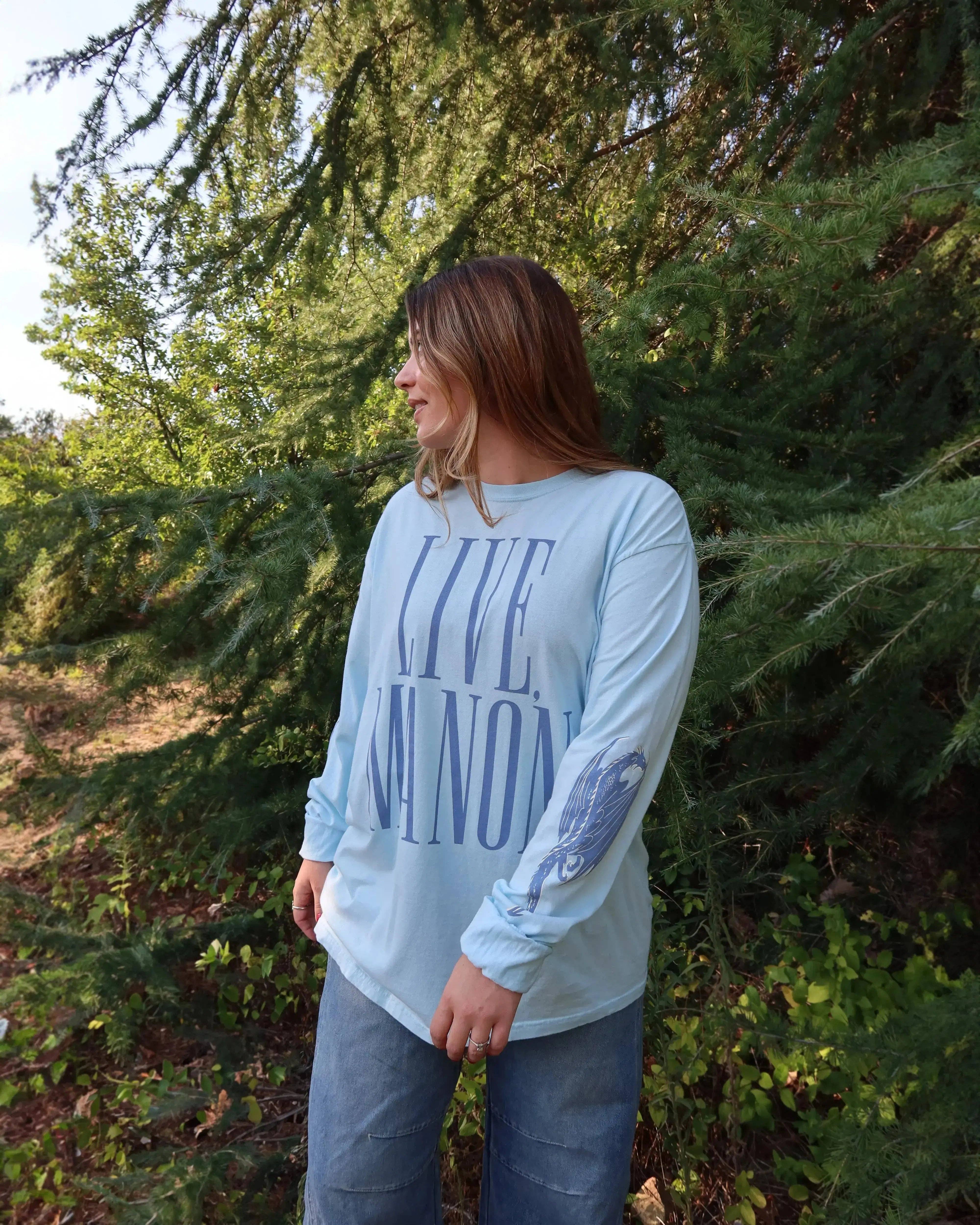 Rebel and Fleur - Wholesale Screen Printed T-Shirt - Women's - Live, Manon Long Sleeve T-shirt2