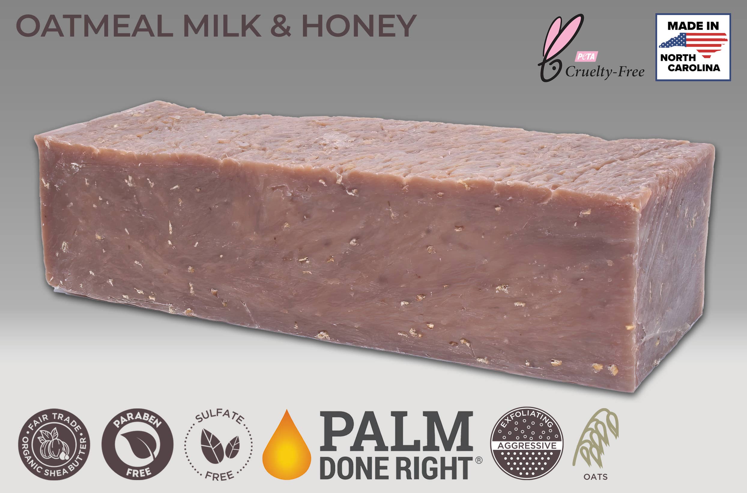 Adams Handmade Soap - Wholesale Bar Soap - Oatmeal Milk and Honey Goat Milk Soap1