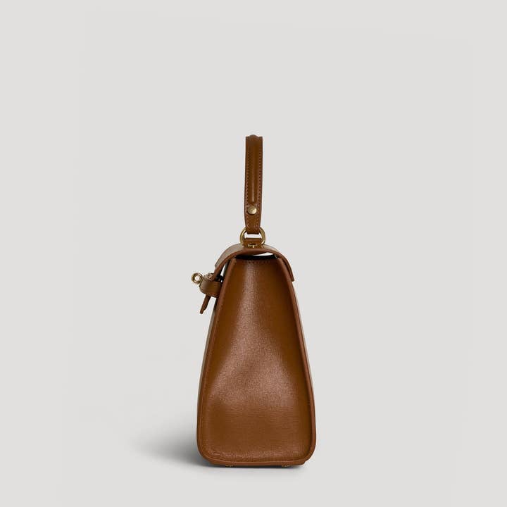 Prestige Milano - Wholesale Tote Bag - Women's - Zaira Bag in Tan Saffiano Leather2