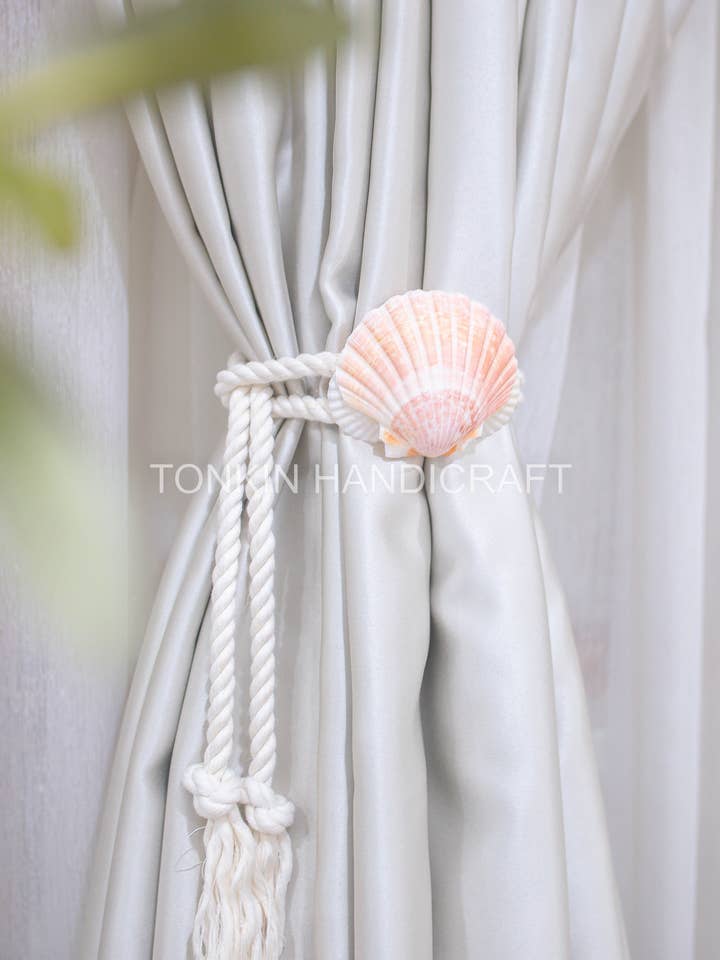 Shell Curtain Tie Backs 02 for wholesale by Tonkin Handicraft
