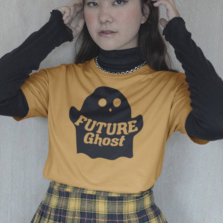 Gruseliges, süßes Future Ghost Alternativ-Grafik-T-Shirt für den Großhandel von Espi Lane