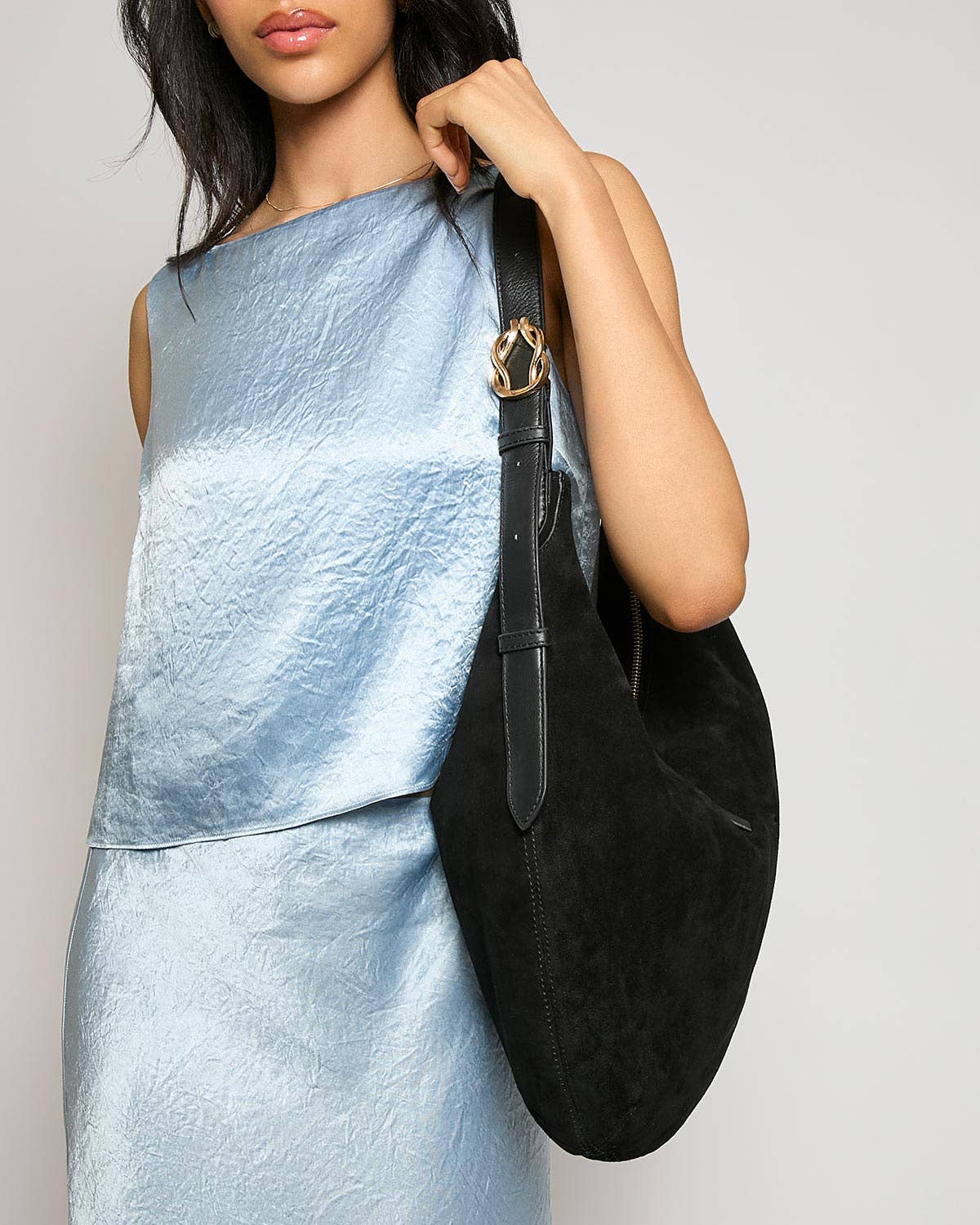 Gamuza negra Unity Large Hobo de venta al por mayor en Faire1