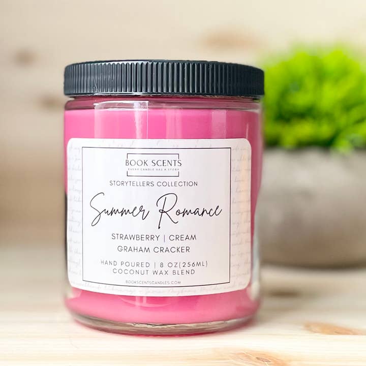 Summer Romance | Book Scented Candle for Book Lovers for wholesale by Book Scents Candles