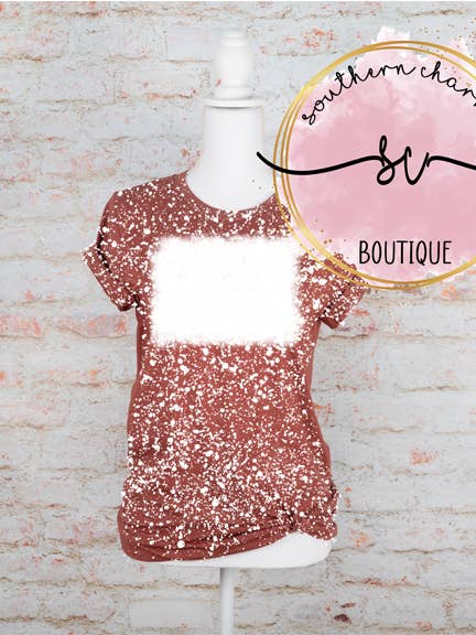 Ljung Clay Blank Blekt Tees för wholesale av Southern Charm Boutique