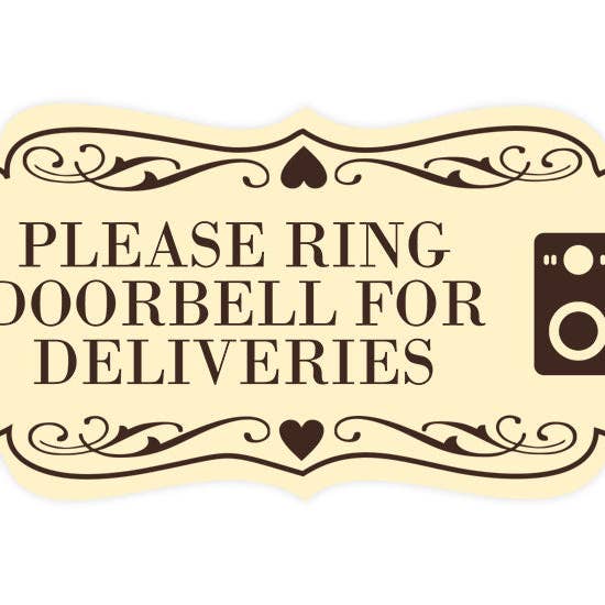 All Quality - Wholesale Sign - Signs ByLITA Designer Please Ring Doorbell for Deliveries Wall or Door Sign10